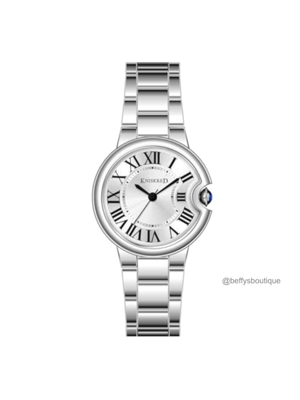 Vintage Roman Numeral Watch Women Stainless Steel Band Japanese Quartz